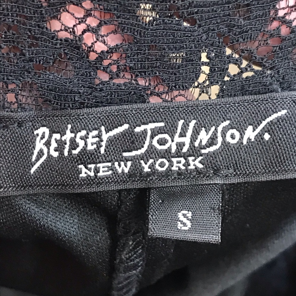 Vintage Betsey Johnson Silk Rose Burnout Velvet Black Midi Slip Dress Satin trm - Picture 10 of 10